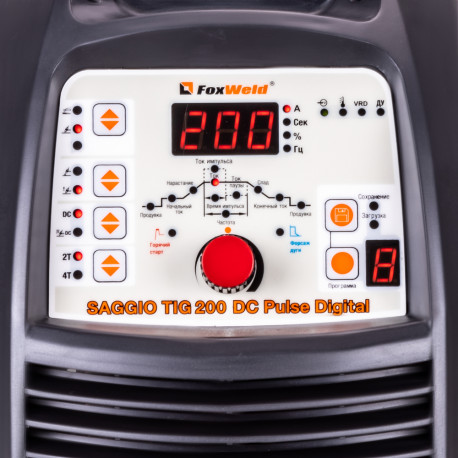 Аппарат аргонодуговой сварки SAGGIO TIG 200 DC Pulse Digital (пр-во FoxWeld/КНР)-5