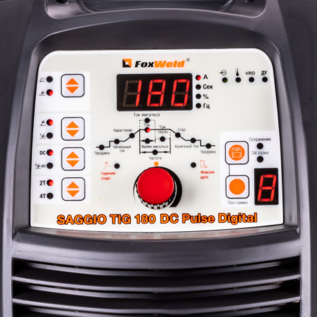 Аппарат аргонодуговой сварки SAGGIO TIG 180 DC Pulse Digital (пр-во FoxWeld/КНР)-5