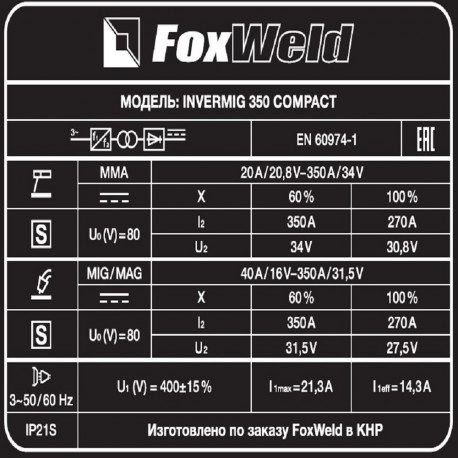 Сварочный полуавтомат Invermig 350 Compact-7