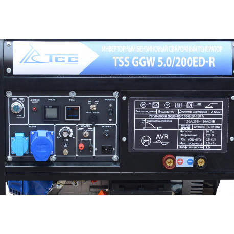 Инверторный бензиновый сварочный генератор TSS GGW 5.0/200ED-R-6