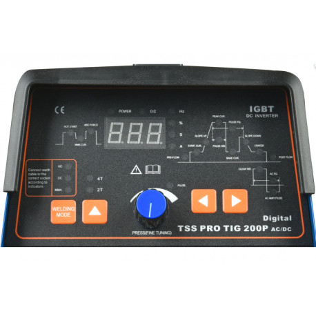 Аппарат TIG сварки алюминия TSS PRO TIG/MMA 200P AC/DC Digital-3
