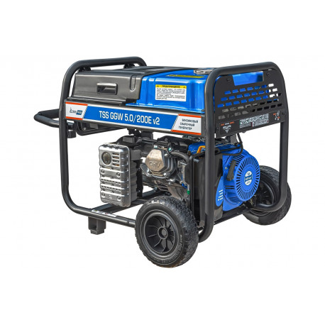 Бензиновый сварочный генератор TSS PROF GGW 5.0/200E v2-7